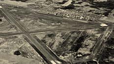 An aerial shot of Fort St. John runways