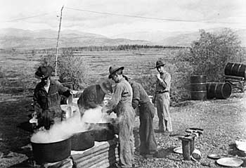 The U.S. Army 18th Engineers at Cracker Creek camp