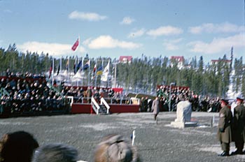 ceremony marking the transfer of Alaska Highway