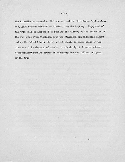 page 7 of description of road conditions