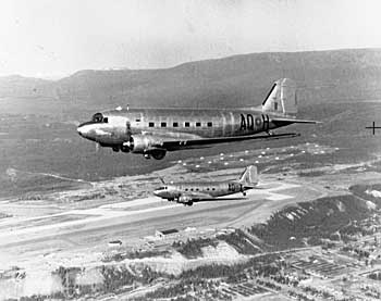 Two RCAF Douglas C-47 
